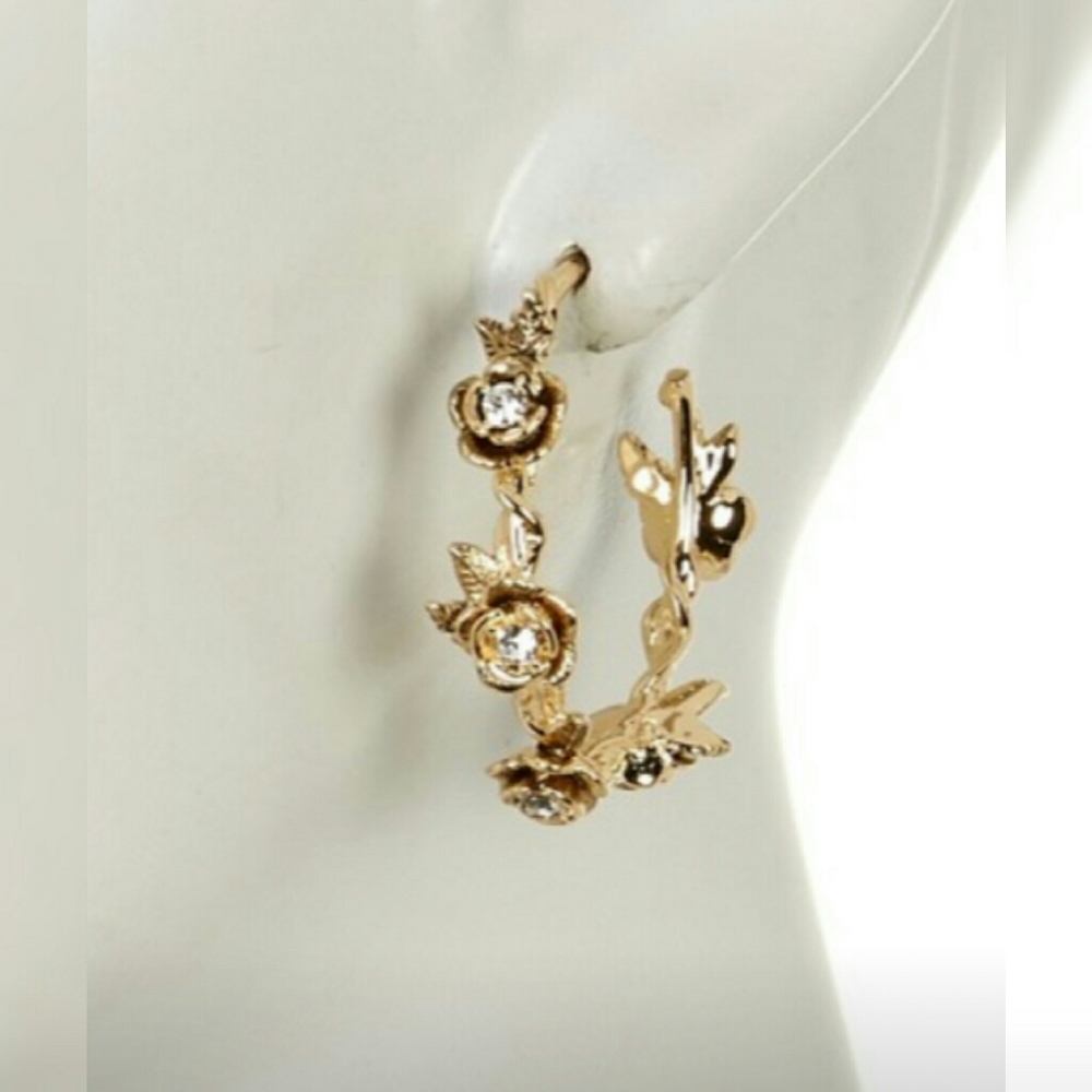 Marchesa
38mm Flower Hoop Earrings